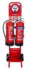 BUNDLE - Double Trolley / Stand Plus Fire Extinguishers & Fire Alarm