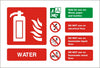 Water ID Sign - Self Adhesive 150mm x 100mm - HartsonFire