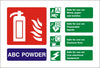 Powder ID Sign - Self Adhesive 150mm x 100mm - HartsonFire