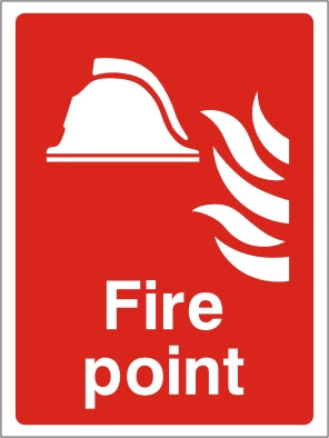 Fire Point Sign - Self Adhesive 200mm x 300mm - HartsonFire