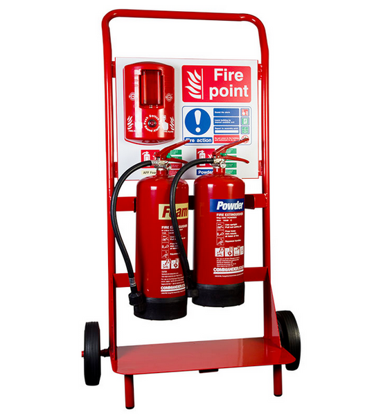Fire Point Stand - Double with Back Board - HartsonFire