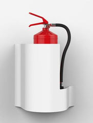 Wave Wall Extinguisher Stand - White - HartsonFire